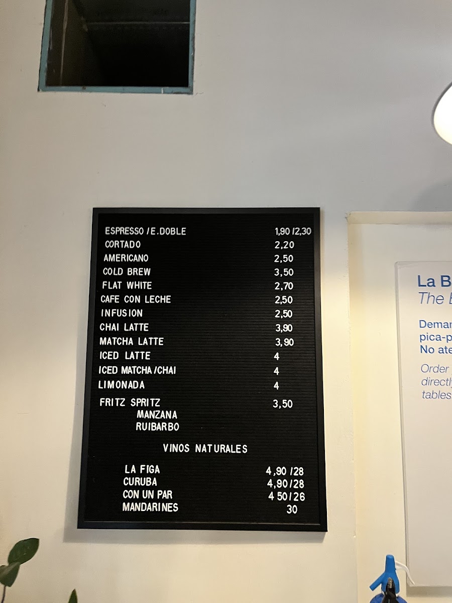 Bar Central Raval Menu - Image 1